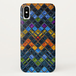 Coque iPhone X Motif en mosaïque de verre