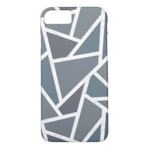 Case-Mate iPhone Case Motif en mosaïque gris bleu