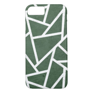 Case-Mate iPhone Case Motif en mosaïque verte et blanche