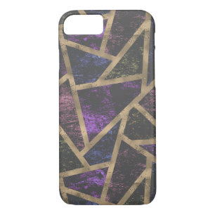 Case-Mate iPhone Case Motif en mosaïque violet et or