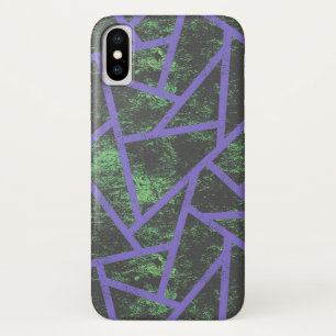 Case-Mate iPhone Case Motif en mosaïque violet et verte