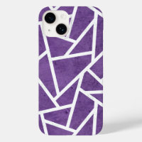Motif en mosaïque violette et blanche