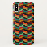 Motif en os de cerf multicolore