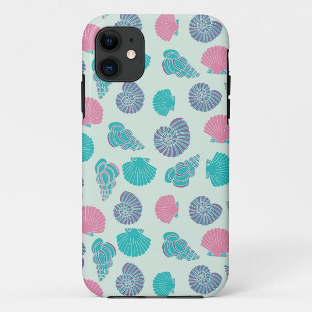 Coques Case-Mate iPhone Motif en pastel 1 de coquillage (Dos)