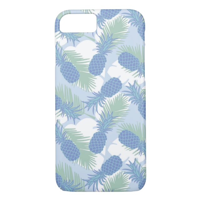 Coques Case-Mate iPhone Motif en pastel tropical d'ananas (Dos)