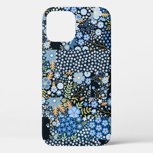 Coques Case-Mate iPhone Motif en patchwork sans faille de différents tissu (Verso)