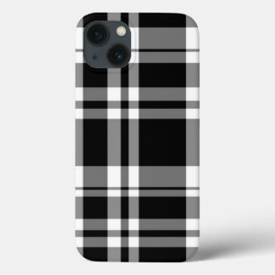 Case-Mate iPhone Case Motif en tartan noir et blanc