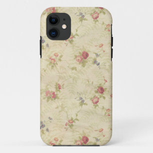 Coque Case-Mate Pour iPhone motif en tissu vieil Rose vintage