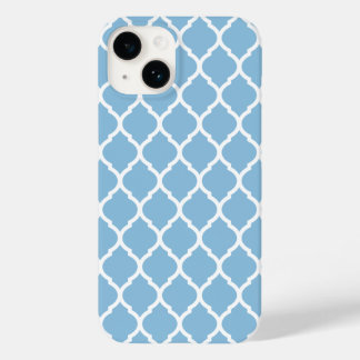 Coques Pour iPhone Motif en treillis marocain Sky Blue Chic