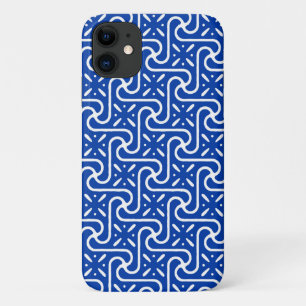 Case-Mate iPhone Case Motif en tuiles égyptiennes, bleu cobalt et blanc