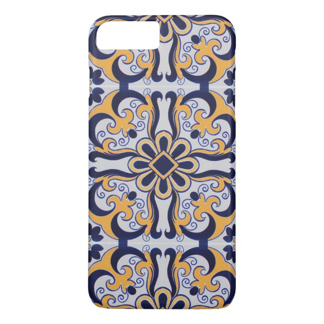 Coques Case-Mate iPhone Motif en tuiles portugaises (Dos)