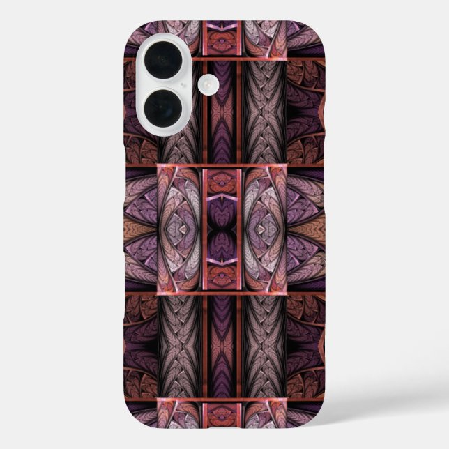 Coques Case-Mate iPhone Motif en verre Abstrait violet Rennie Mac (Verso)