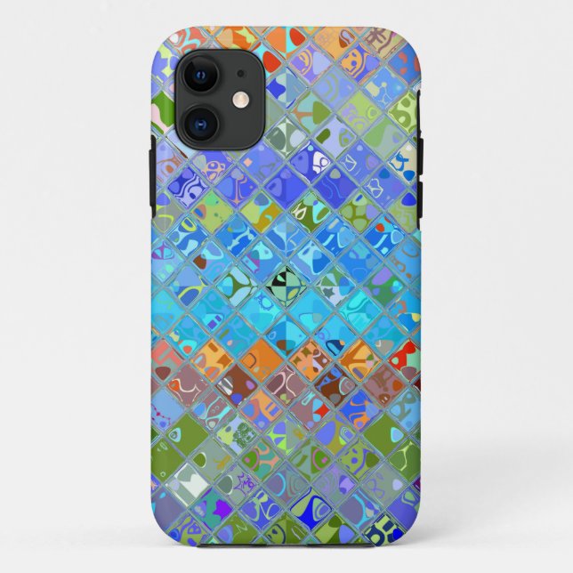 Coques Case-Mate iPhone Motif en verre de mosaïque Abstrait #5 (Dos)