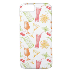 Coque Case-Mate Pour iPhone Motif esquissé de cocktail