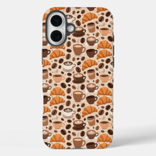 Coque Pour iPhone 16 Plus Motif esthétique de café moderne