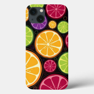 iPhone 13 Case Motif et arrière - plan oranges