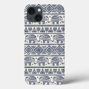 Etui iPhone Case-Mate Motif ethnique bleu d'éléphant