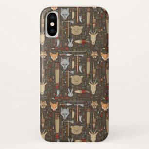 Coque iPhone X Motif ethnique de chasse
