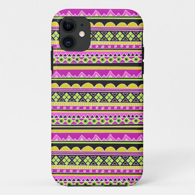Coques Case-Mate iPhone Motif ethnique de roses indien (Dos)