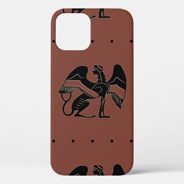 Coques Case-Mate iPhone Motif ethnique sans couture avec fantastique sphi  (Verso)