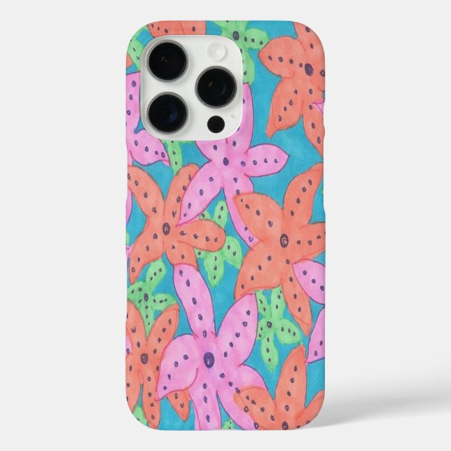Coques Case-Mate iPhone Motif étoile de mer tropicale (Verso)