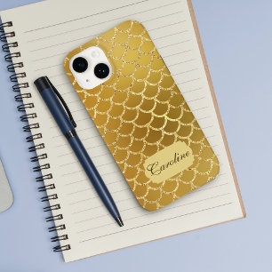 Coque Case-Mate iPhone Motif Exotic Gold Mermaid