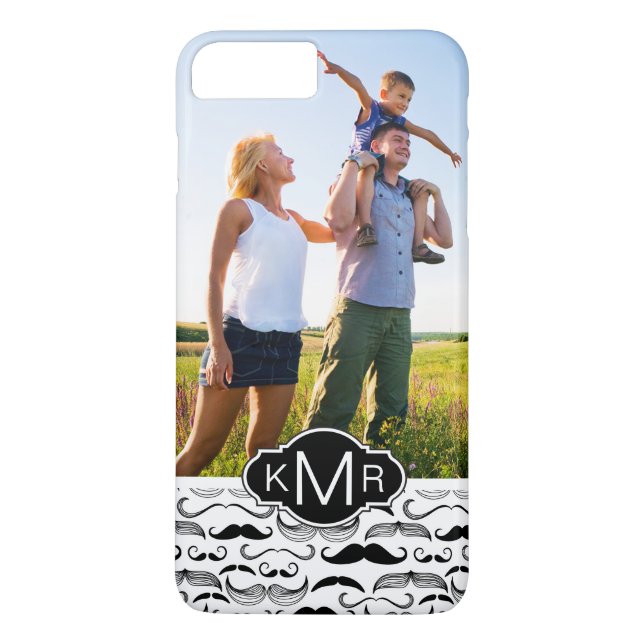 Coques Case-Mate iPhone Motif fait sur commande 2 de photo et de moustache (Dos)