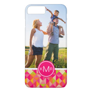 Coque iPhone 7 Plus Motif fait sur commande de triangles de photo et