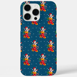 Coque iPhone 16 Pro Max Motif fantaisiste de bonhomme de neige de Noël