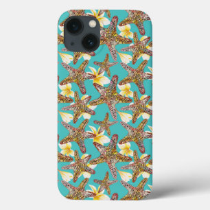 iPhone 13 Case Motif fantaisiste d'étoiles de mer