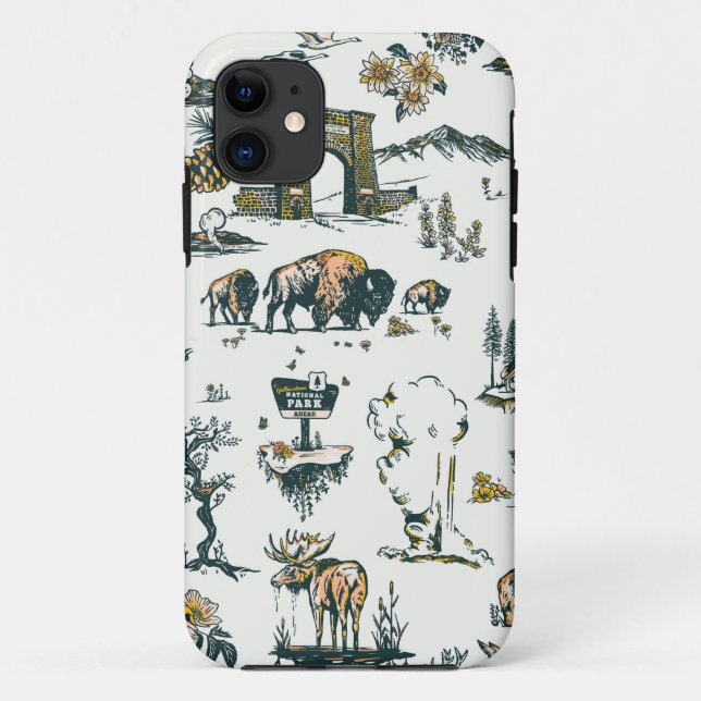Coques Case-Mate iPhone Motif faunique du parc national Yellowstone (Dos)