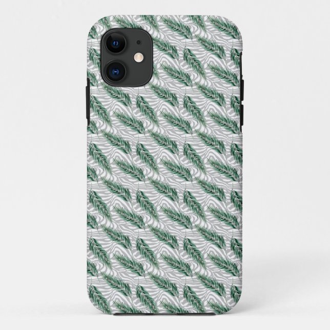 Coques Case-Mate iPhone Motif Feuille d'aquarelle botancienne (Dos)