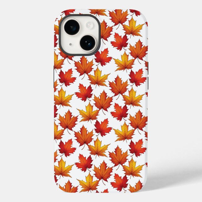Coques Case-Mate iPhone Motif Feuille de Red Maple. Motif d'automne (Verso)