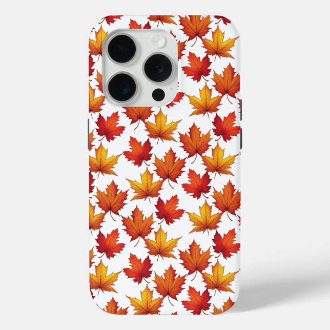 Coques Case-Mate iPhone Motif Feuille de Red Maple. Motif d'automne (Verso)