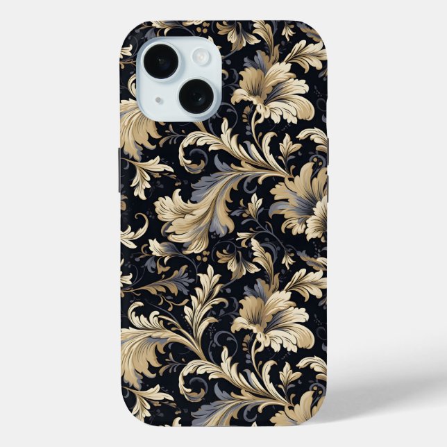 Coques Case-Mate iPhone Motif Feuille d'or (Verso)
