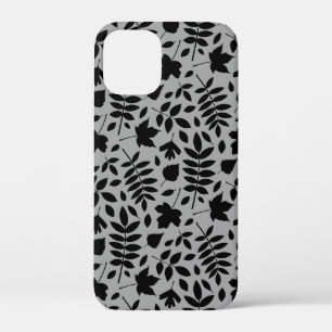 Case-Mate iPhone Case Motif Feuille tombé noir sur gris