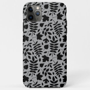 Case-Mate iPhone Case Motif Feuille tombé noir sur gris