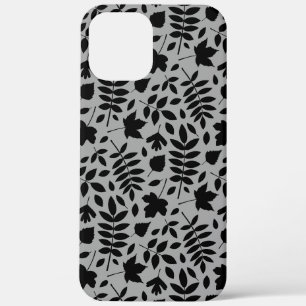 Case-Mate iPhone Case Motif Feuille tombé noir sur gris