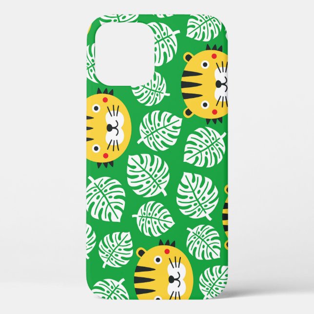 Coques Case-Mate iPhone Motif Feuille tropical Tiger Kid (Verso)