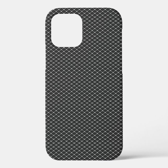 Coques Case-Mate iPhone Motif fin en métal argenté (Verso)