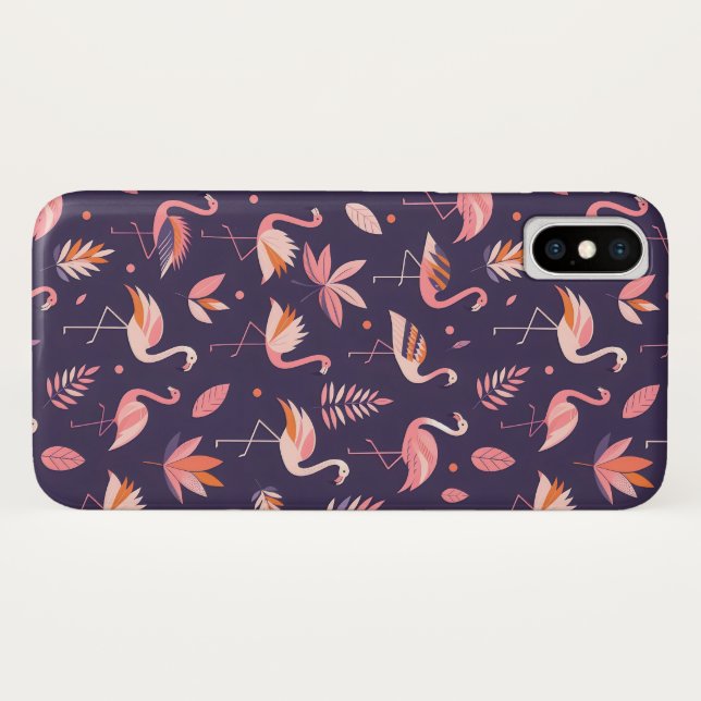 Coques Case-Mate iPhone Motif Flamant rose Paradise (Dos (Horizontal))