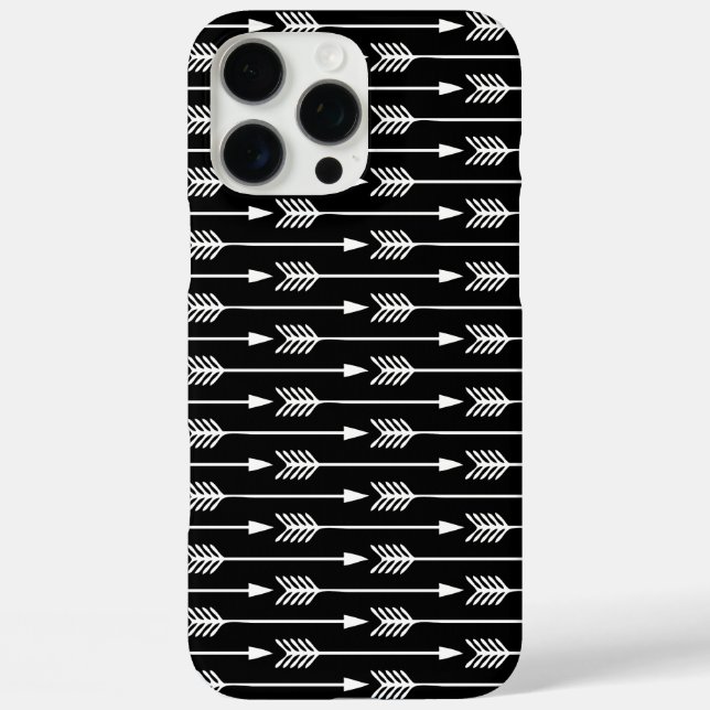 Coques Case-Mate iPhone Motif Flèches noir et blanc (Verso)