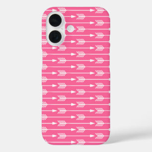 Coque Pour iPhone 16 Motif Flèches roses chaudes
