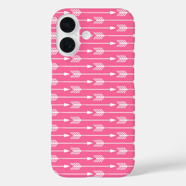 Coques Case-Mate iPhone Motif Flèches roses chaudes (Verso)