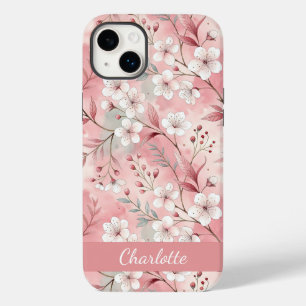 Coque Case-Mate iPhone Motif Fleur de Sakura Personnalisé Rose