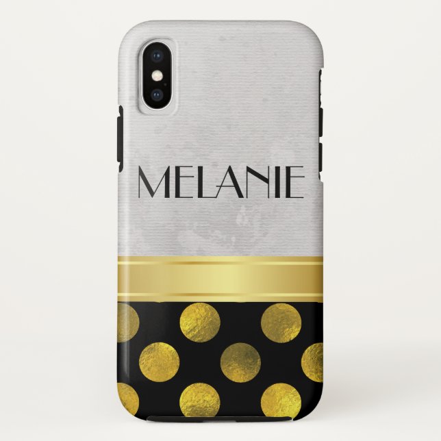 Coques Case-Mate iPhone Motif Fleur Motif Points Rond (Dos)