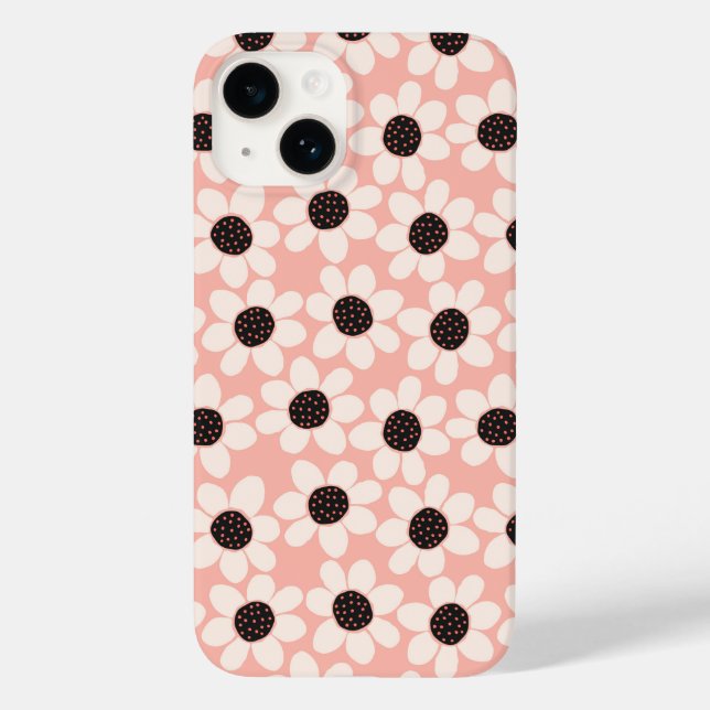 Coques Case-Mate iPhone Motif Fleur Rose Cute (Verso)