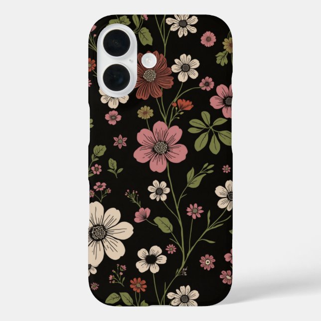 Coques Case-Mate iPhone motif fleur sauvage (Verso)