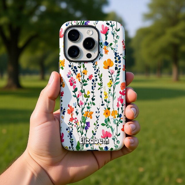 Coques Case-Mate iPhone Motif Fleur sauvage aquarelle (Créateur téléchargé)