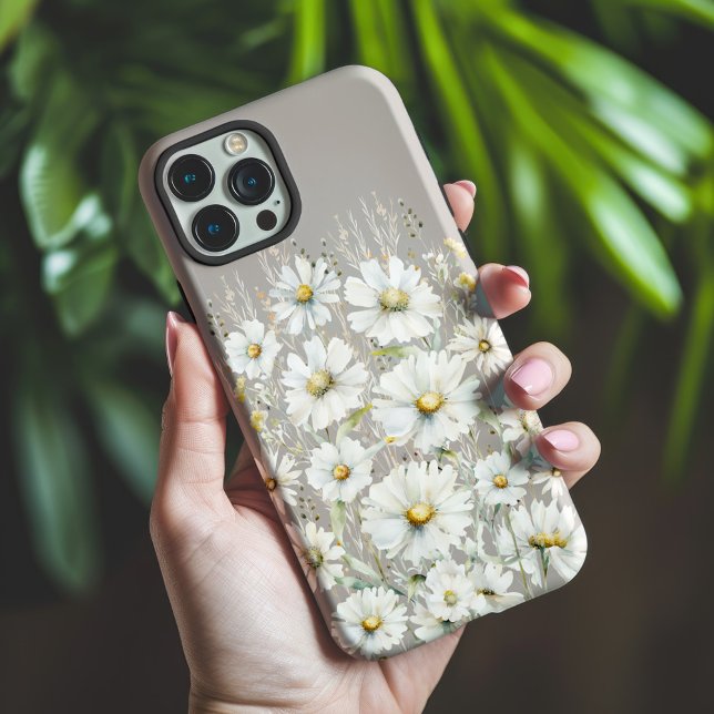 Coques Case-Mate iPhone Motif fleur sauvage sur beige (Wildflowers Pattern Beige Phone Case)
